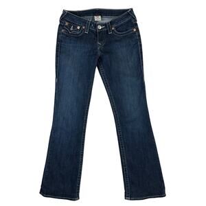 True Religion Joey Bootcut Jeans Women's Size 28 Made in USA Blue Denim